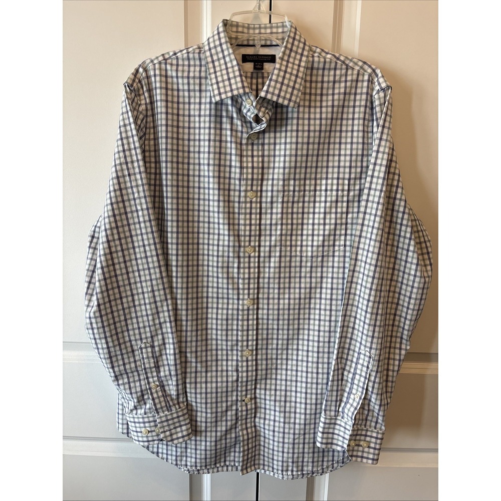 Banana Republic Non Iron Classic Fit Long Sleeve Shirt Men's L